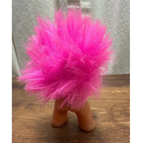 Thomas Dam Norfin Troll Doll Vintage 1985 With Pink Hair 3" Collectible Figure - Picture 3 of 8